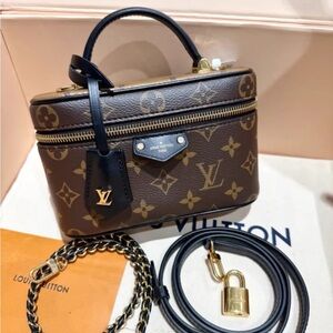 Louis Vuitton Brown and Black Monogram Mini Bag